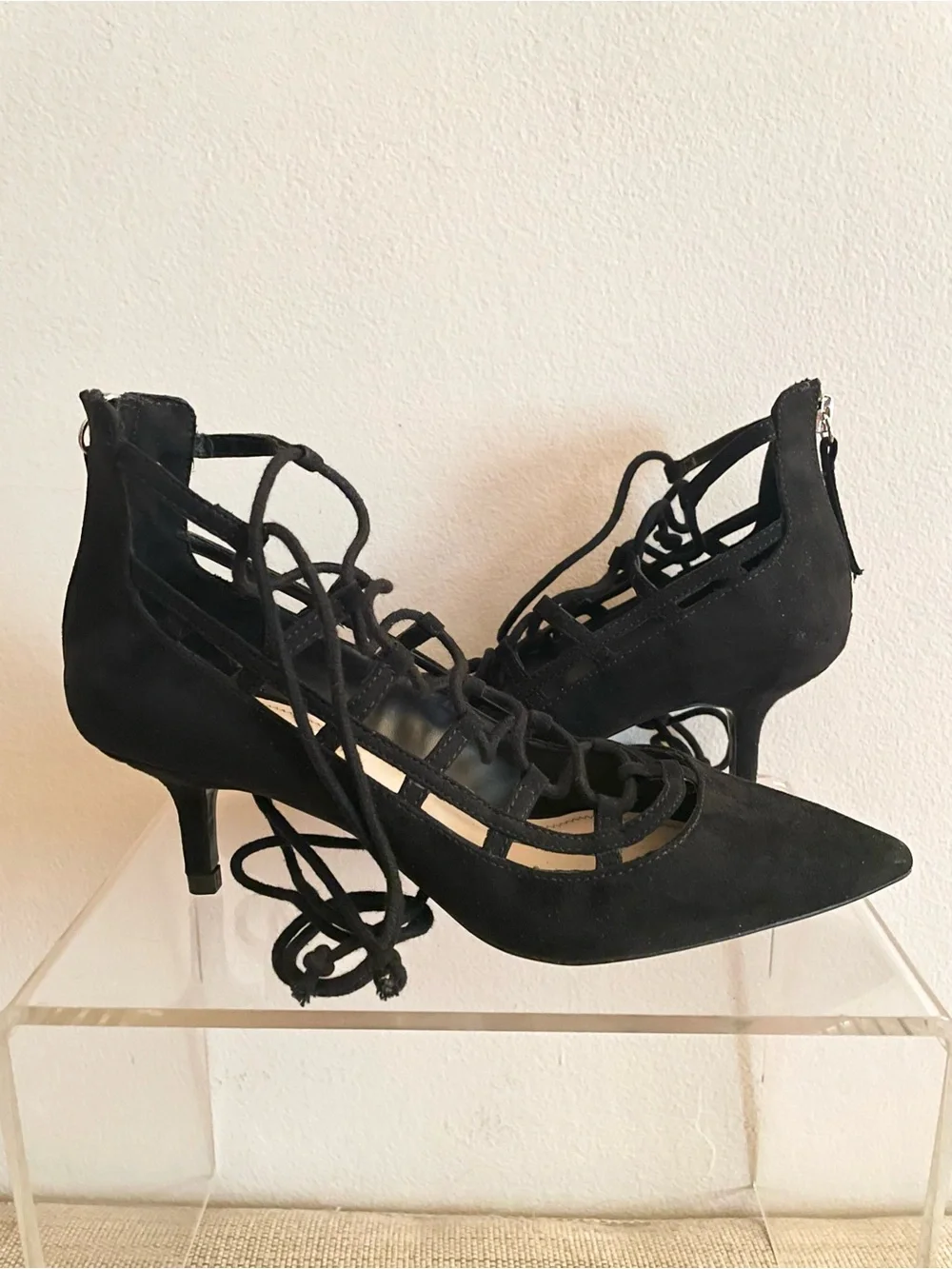 Zara Basic Collection black suede shoes
